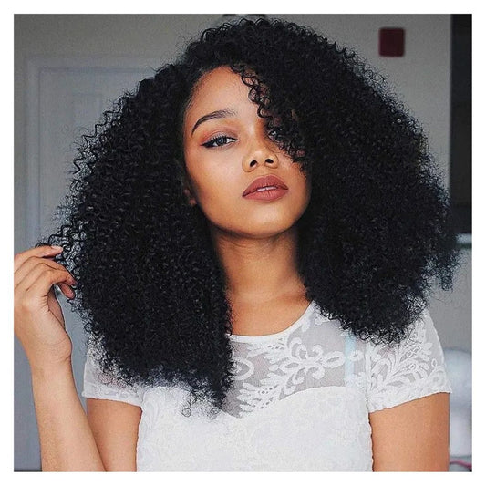 Afro Kinky Curly Human Hair 18 Inch Density