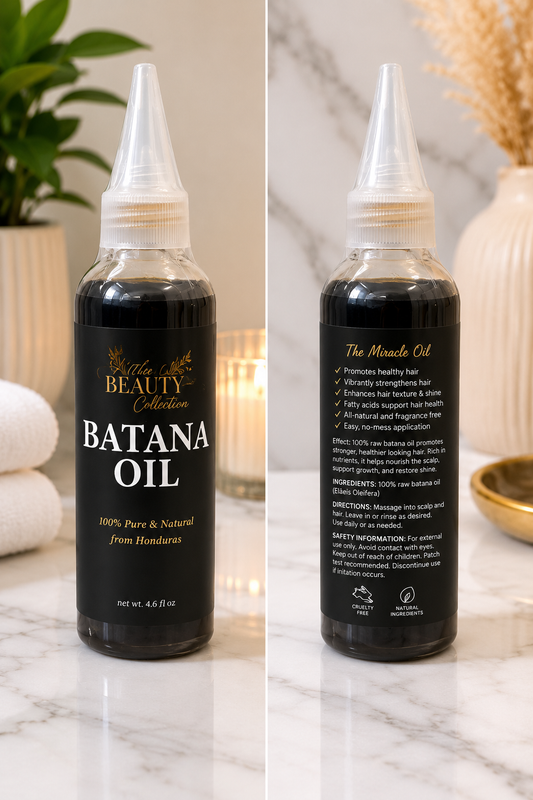 Batana Hair Growth Oil – Anti Hair Loss Treatment | 100% Pure & Natural BATANA Oil from Honduras (4.6 FL} oz) ⭐