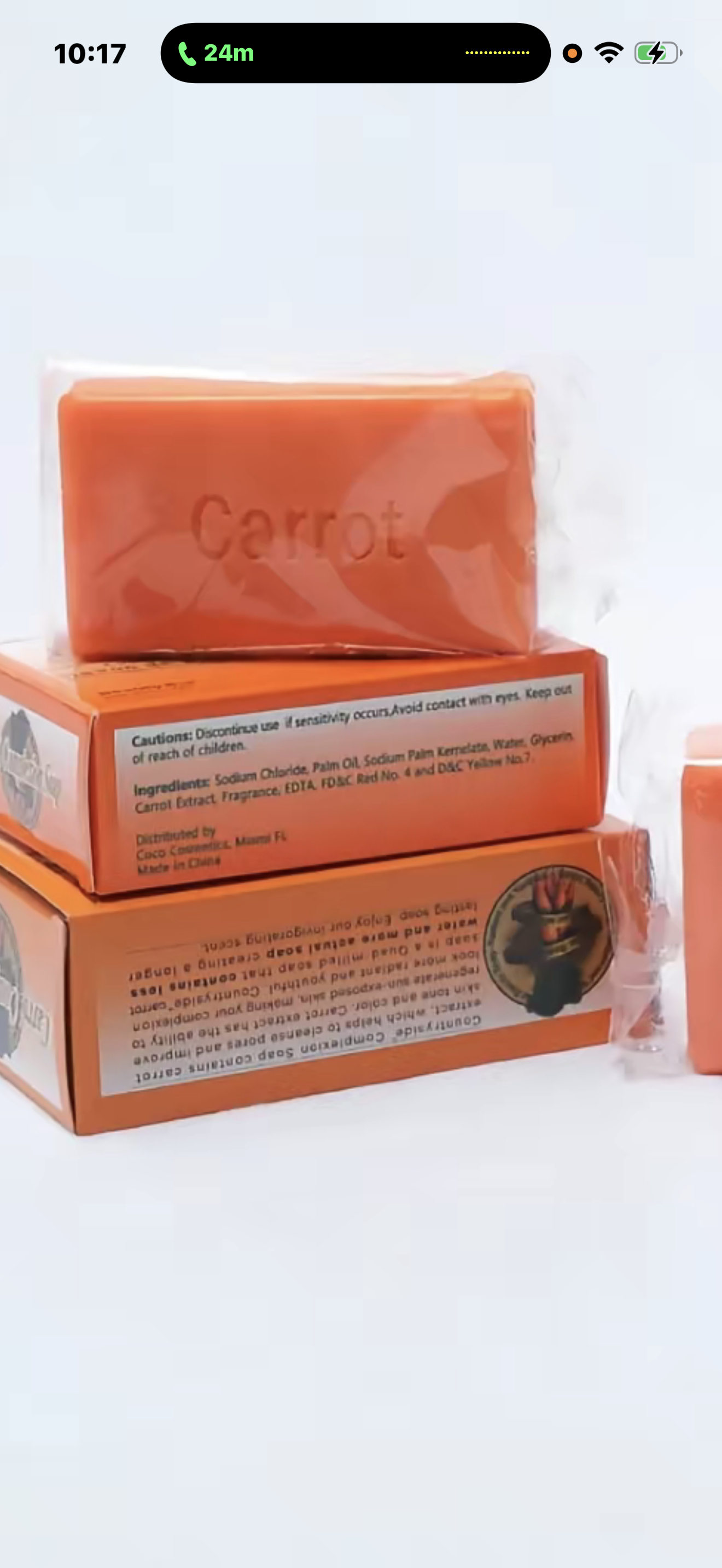 Carrot Complexion Beauty Soap with Carrot Oil 125g – Deep Cleansing & Skin Care Bar pack of 12