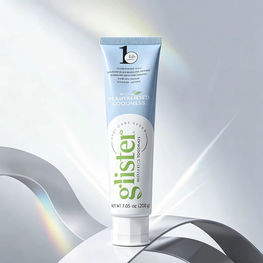 Glister Plant-Based Toothpaste – Natural Oral Care, Fluoride-Free, Fresh Mint, 7.05 oz (200g) pack of 2
